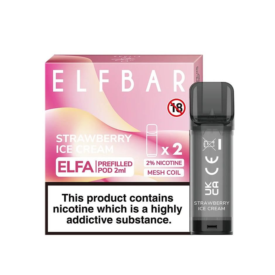 Elf Bar - Elfa Prefilled Pods (2-Pack) - OB Vape Shop Ireland | Free Next Day Delivery Over €50 | OB Vape Ireland's Premier Vape Shop | OB Bar Disposable Vape