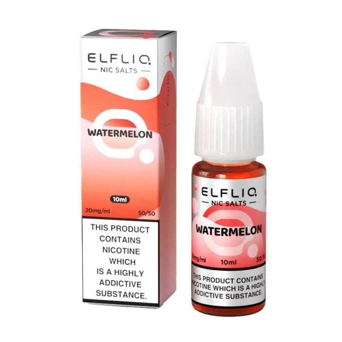 Watermelon - Elfliq Elf Bar Salt 10ml - OB Vape Shop Ireland | Free Next Day Delivery Over €50 | OB Vape Ireland's Premier Vape Shop | OB Bar Disposable Vape