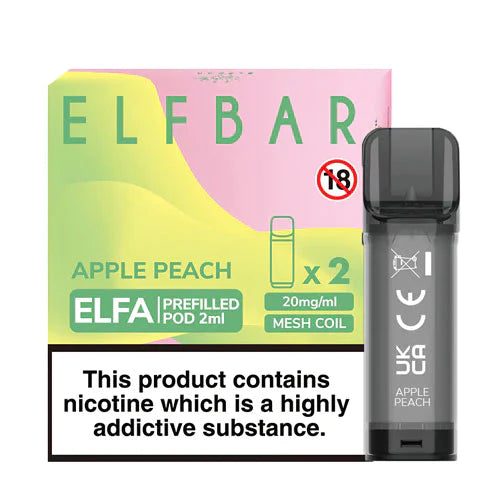 Elf Bar - Elfa Prefilled Pods (2-Pack) - OB Vape Shop Ireland | Free Next Day Delivery Over €50 | OB Vape Ireland's Premier Vape Shop | OB Bar Disposable Vape