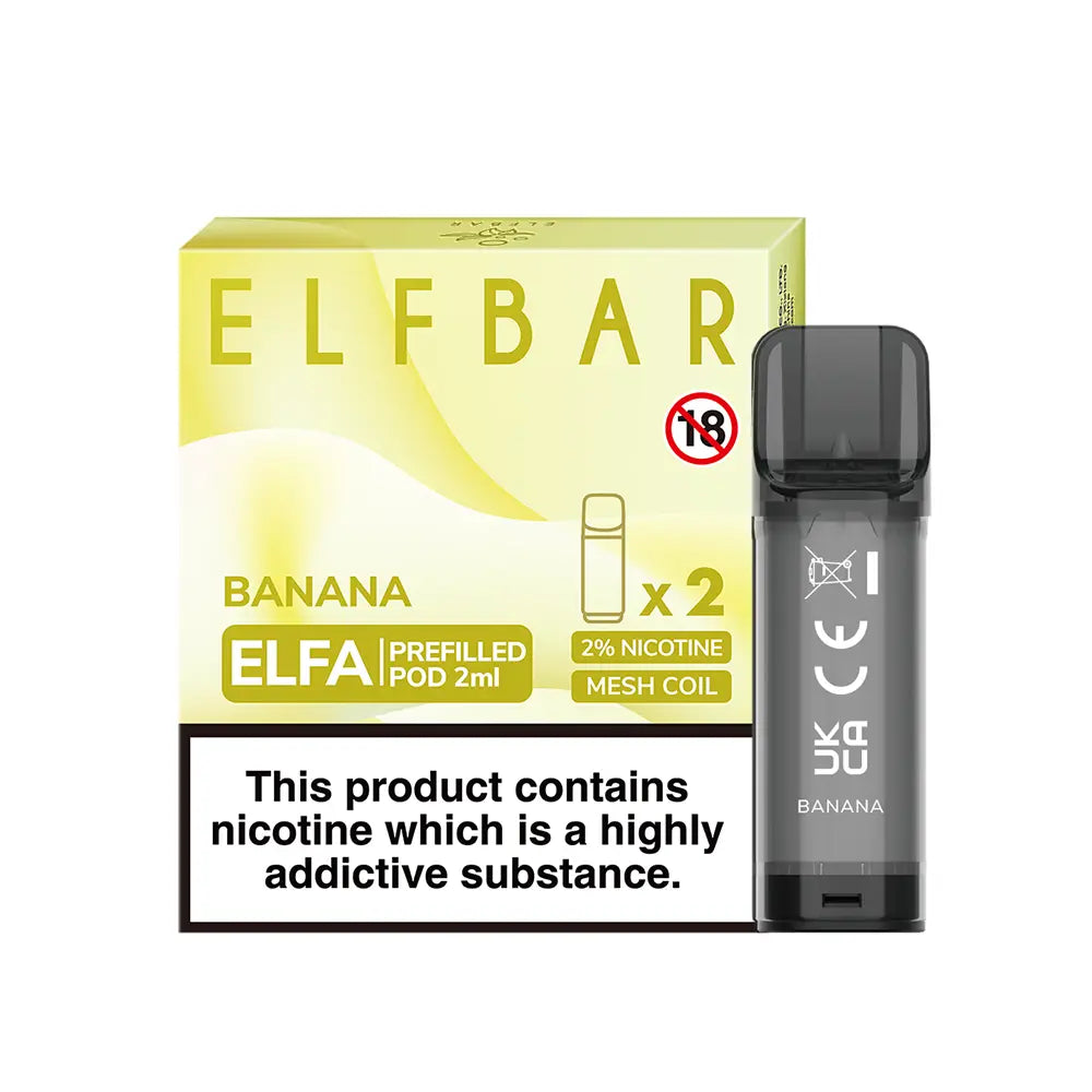 Elf Bar - Elfa Prefilled Pods (2-Pack) - OB Vape Shop Ireland | Free Next Day Delivery Over €50 | OB Vape Ireland's Premier Vape Shop | OB Bar Disposable Vape