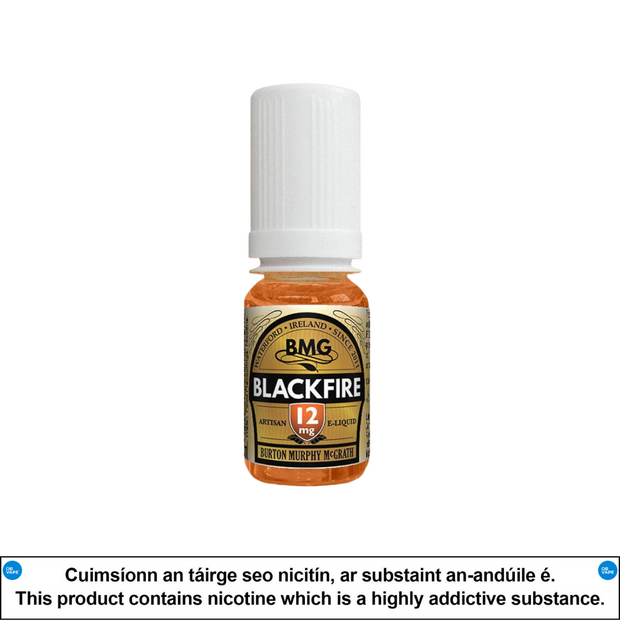 BMG Tobacco - Blackfire 10ml - OB Vape Shop Ireland | Free Next Day Delivery Over €50 | OB Vape Ireland's Premier Vape Shop | OB Bar Disposable Vape