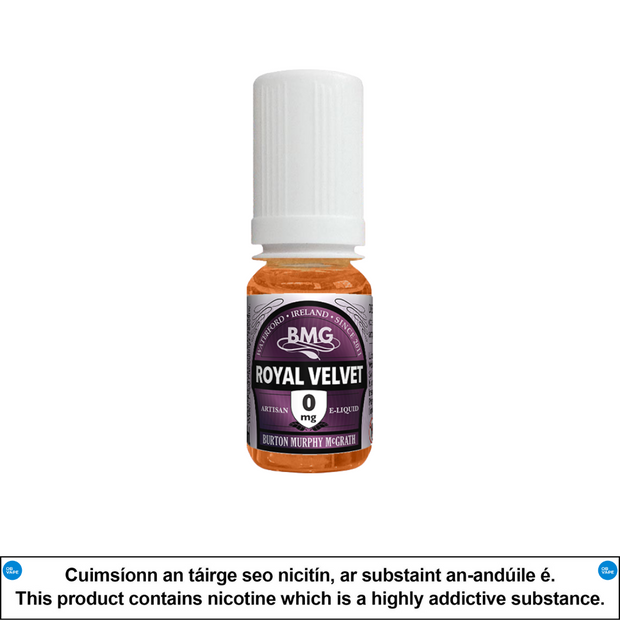 BMG Tobacco - Royal Velvet 10ml - OB Vape Shop Ireland | Free Next Day Delivery Over €50 | OB Vape Ireland's Premier Vape Shop | OB Bar Disposable Vape