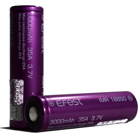 Efest 18650 Battery - 3000mAH 35A / 3500mAH 20A - OB Vape Shop Ireland | Free Next Day Delivery Over €50 | OB Vape Ireland's Premier Vape Shop | OB Bar Disposable Vape