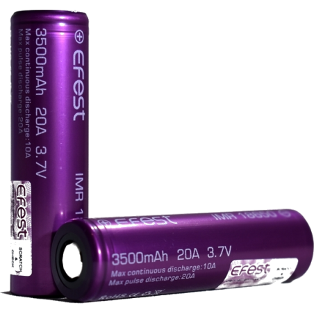 Efest 18650 Battery - 3000mAH 35A / 3500mAH 20A - OB Vape Shop Ireland | Free Next Day Delivery Over €50 | OB Vape Ireland's Premier Vape Shop | OB Bar Disposable Vape