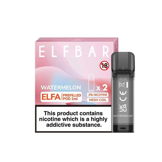 Elf Bar - Elfa Prefilled Pods (2-Pack) - OB Vape Shop Ireland | Free Next Day Delivery Over €50 | OB Vape Ireland's Premier Vape Shop | OB Bar Disposable Vape