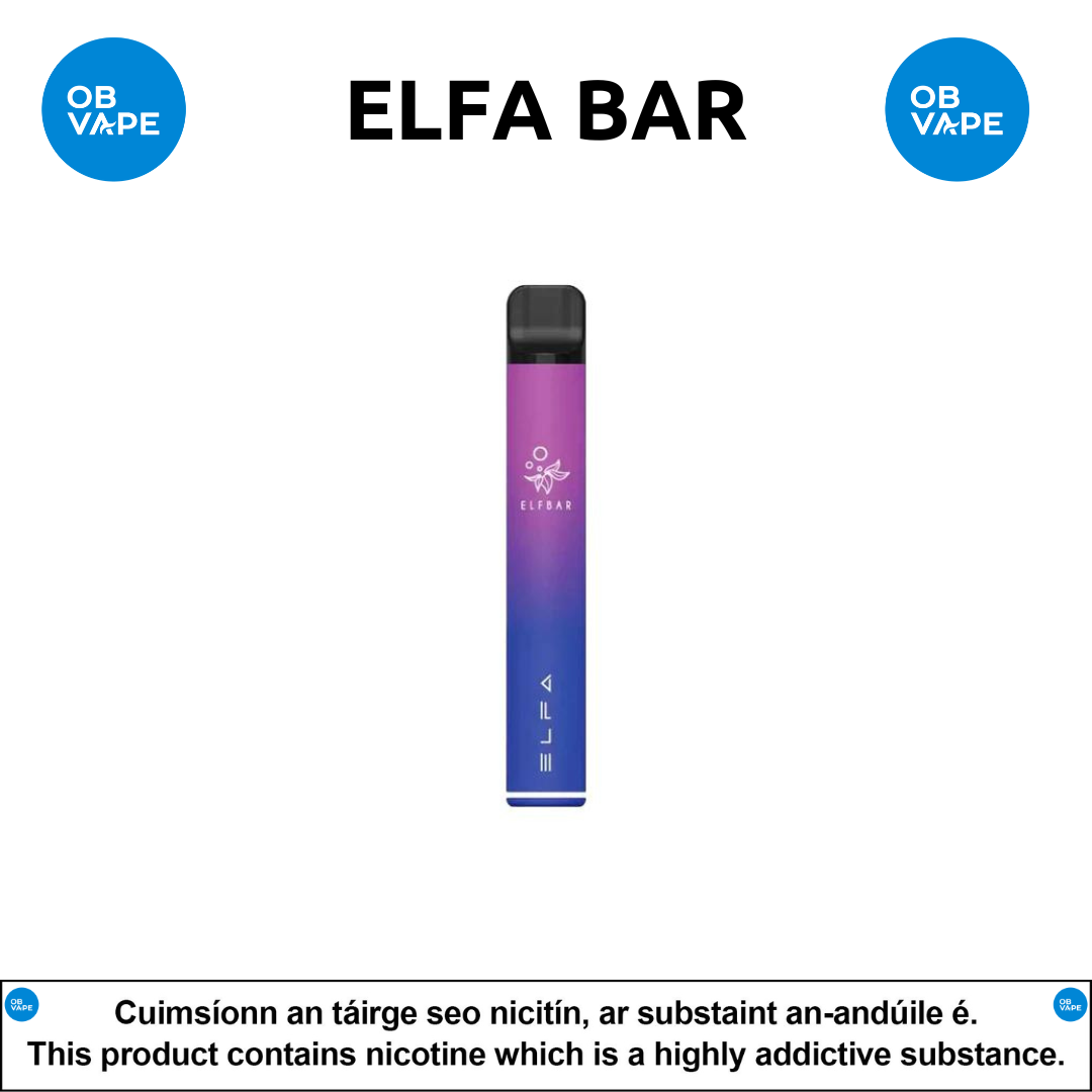 Elf Bar - Elfa Bar Prefilled Pod Kit - OB Vape Shop Ireland | Free Next Day Delivery Over €50 | OB Vape Ireland's Premier Vape Shop | OB Bar Disposable Vape