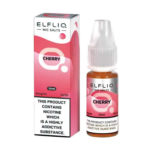 Cherry - Elfliq Elf Bar Salt 10ml - OB Vape Shop Ireland | Free Next Day Delivery Over €50 | OB Vape Ireland's Premier Vape Shop | OB Bar Disposable Vape