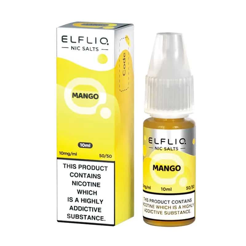 Mango - Elfliq Elf Bar Salt 10ml - OB Vape Shop Ireland | Free Next Day Delivery Over €50 | OB Vape Ireland's Premier Vape Shop | OB Bar Disposable Vape