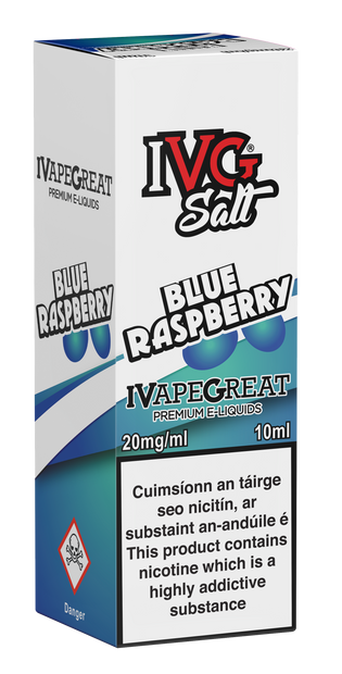 IVG Nic Salt - Blue Raspberry 10ml - OB Vape Shop Ireland | Free Next Day Delivery Over €50 | OB Vape Ireland's Premier Vape Shop | OB Bar Disposable Vape