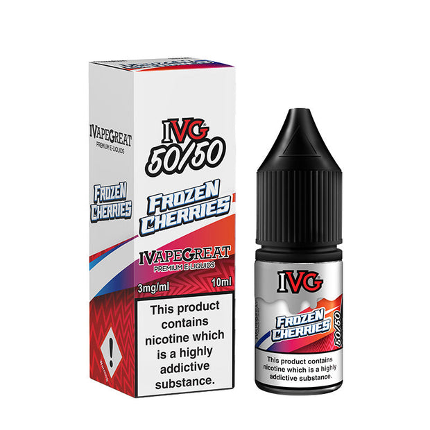 IVG 50/50 - Frozen Cherries 10ml - OB Vape Shop Ireland | Free Next Day Delivery Over €50 | OB Vape Ireland's Premier Vape Shop | OB Bar Disposable Vape