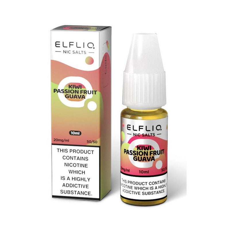 Kiwi Passionfruit Guava - Elfliq Elf Bar Salt 10ml - OB Vape Shop Ireland | Free Next Day Delivery Over €50 | OB Vape Ireland's Premier Vape Shop | OB Bar Disposable Vape