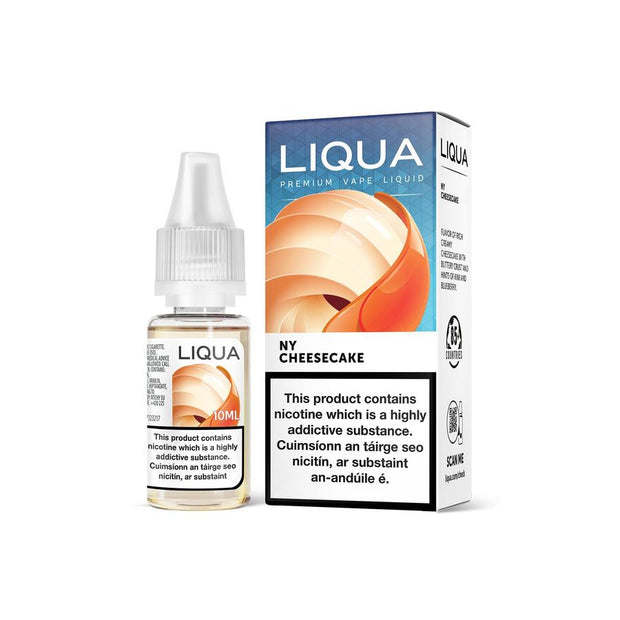 Liqua - NY Cheesecake 10ml - OB Vape Shop Ireland | Free Next Day Delivery Over €50 | OB Vape Ireland's Premier Vape Shop | OB Bar Disposable Vape