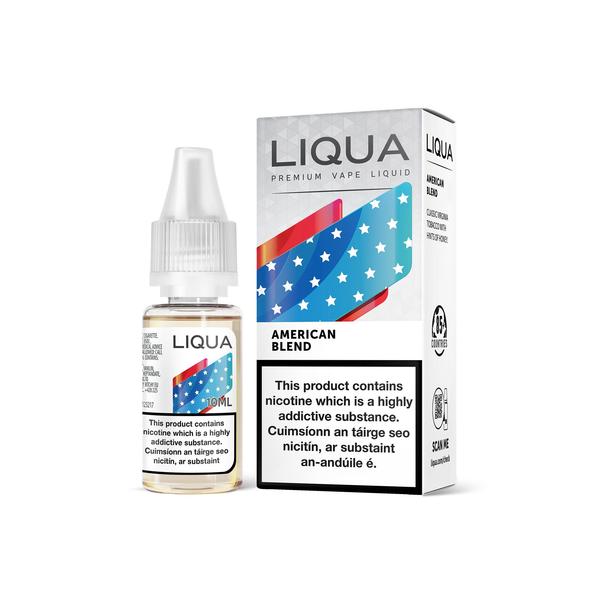 Liqua - American Blend Tobacco 10ml - OB Vape Shop Ireland | Free Next Day Delivery Over €50 | OB Vape Ireland's Premier Vape Shop | OB Bar Disposable Vape